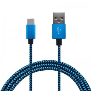 Нейлоновый кабель для передачи данных Type-C на USB